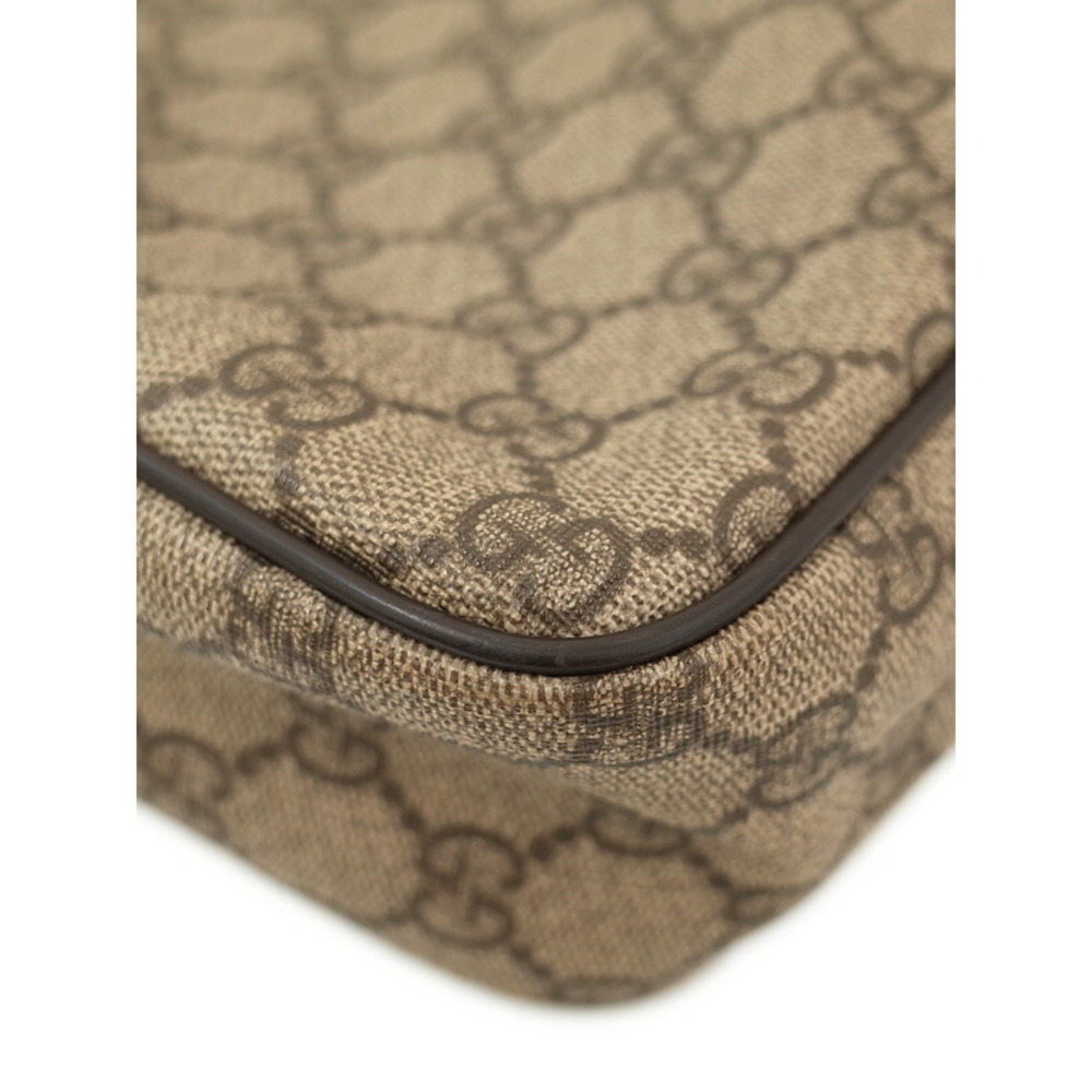 Gucci GG Supreme Canvas Crossbody Bag Brown - Picture 7 of 9